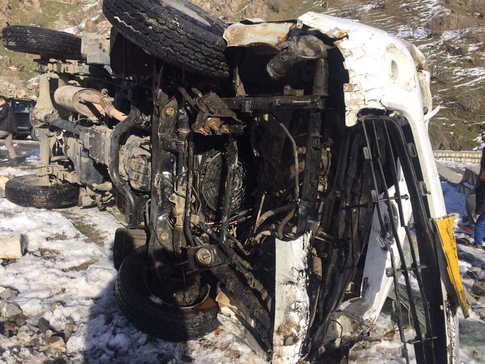 له‌ وه‌رتێ به‌ هۆى وه‌رگه‌ڕانى بارهه‌ڵگرێكه‌وه‌ هاووڵاتييه‌ك گيانى له‌ده‌ستدا 